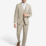 Khaki Tan Suit Jacket Regular