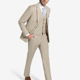 Khaki Tan Suit Jacket Regular