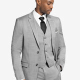 Light Gray Suit Jacket Long