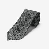 Black Diamond Floral Long Tie