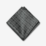 Black Diamond Floral Pocket Square