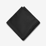 Black Wavy Floral Pocket Square