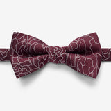 Redwood Wavy Floral Bow Tie