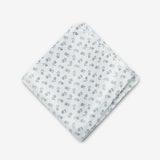 White Single Flower Pocket Square