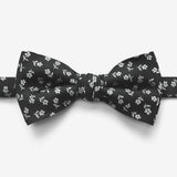 Black Single Flower Bow Tie