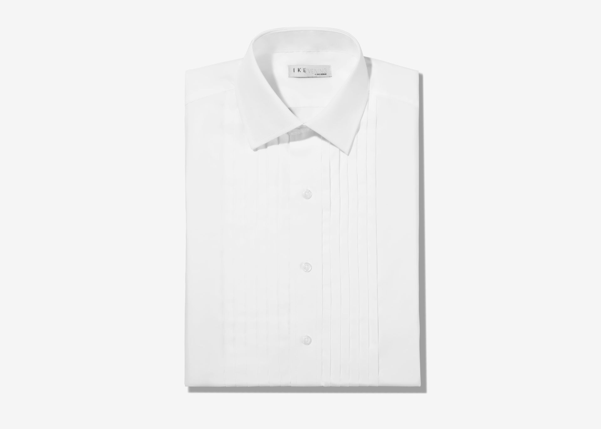 pleated white dress shirt Dress Shirt Herringbone Tuxedo White Pleated Bib Cotton 17.5 The Tie Bar