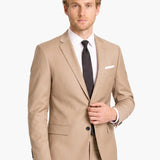 Classic Tan Slim Fit Notch Lapel Suit