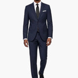 Premium Wool Blue Modern Fit Notch Lapel Suit