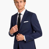 Premium Wool Blue Slim Fit Notch Lapel Suit