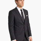 Premium Wool Charcoal Slim Fit Notch Lapel Suit
