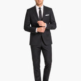 Premium Wool Charcoal Modern Fit Notch Lapel Suit
