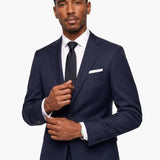 Premium Wool Navy Slim Fit Notch Lapel Suit