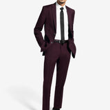 Burgundy Suit Pants Regular
