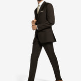 Chocolate Brown Suit Jacket Regular