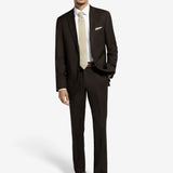 Chocolate Brown Suit Jacket Regular