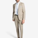 Khaki Tan Suit Jacket Regular