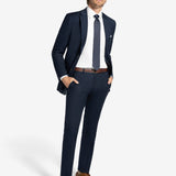 Navy Suit Pants Short X