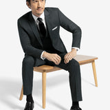 Charcoal Suit Jacket Long X