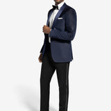 Navy Shawl Velvet Tuxedo Jacket Regular