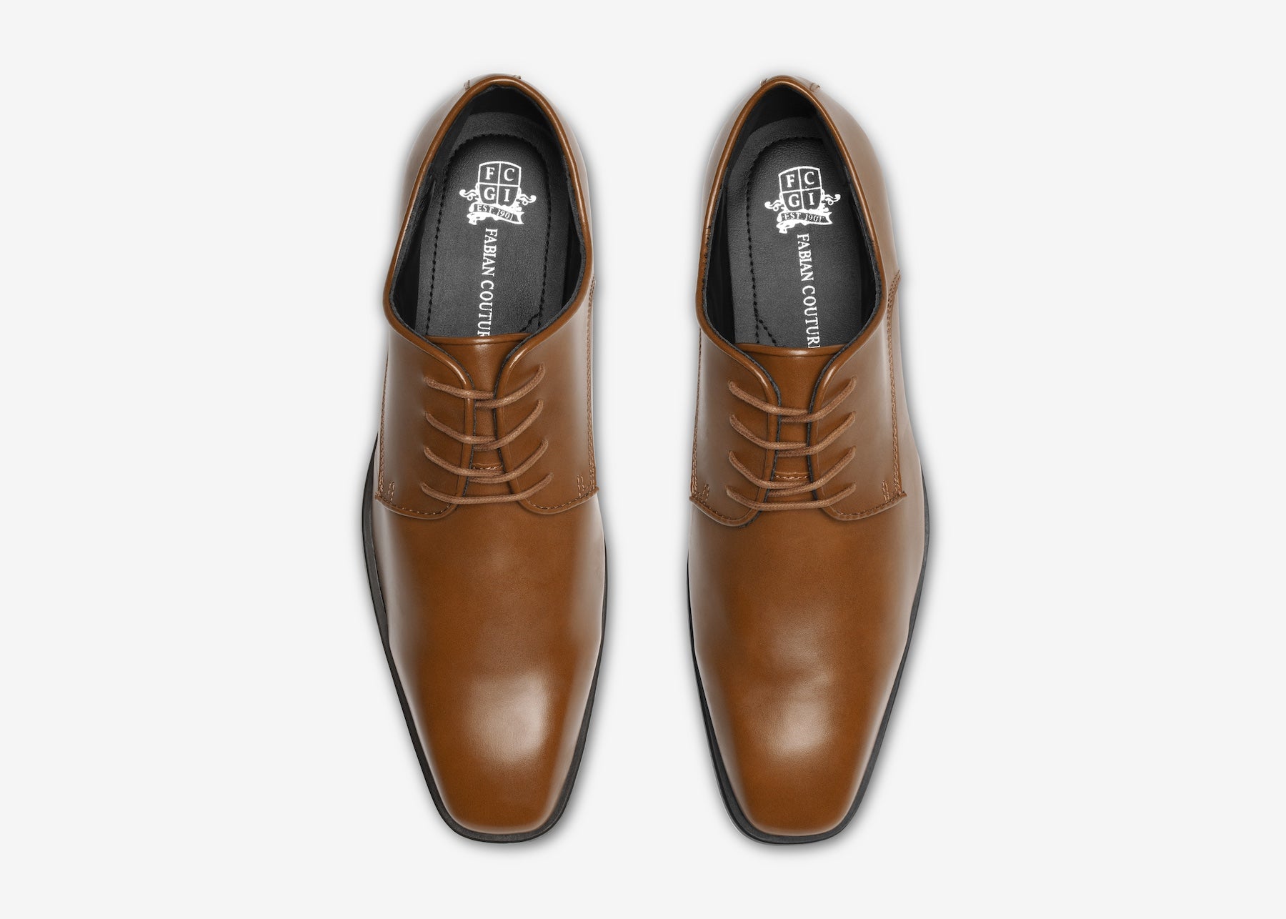 cognac brown dress shoes Cognac Brown 'Lucca' Cap Toe Oxfords