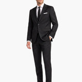 Premium Wool Black Slim Fit Peak Lapel Suit