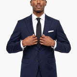 Premium Wool Blue Slim Fit Peak Lapel Suit