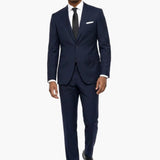 Premium Wool Blue Slim Fit Peak Lapel Suit