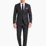 Premium Wool Charcoal Slim Fit Peak Lapel Suit