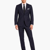 Premium Wool Navy Slim Fit Peak Lapel Suit