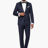 Premium Wool Navy Slim Fit Notch Lapel Tuxedo
