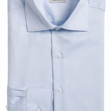 Blue Textured Oxford Dress Shirt