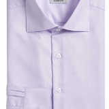 Purple Textured Oxford Dress Shirt