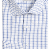Dark Blue Plaid Dress Shirt