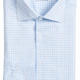 Blue Plaid Dress Shirt